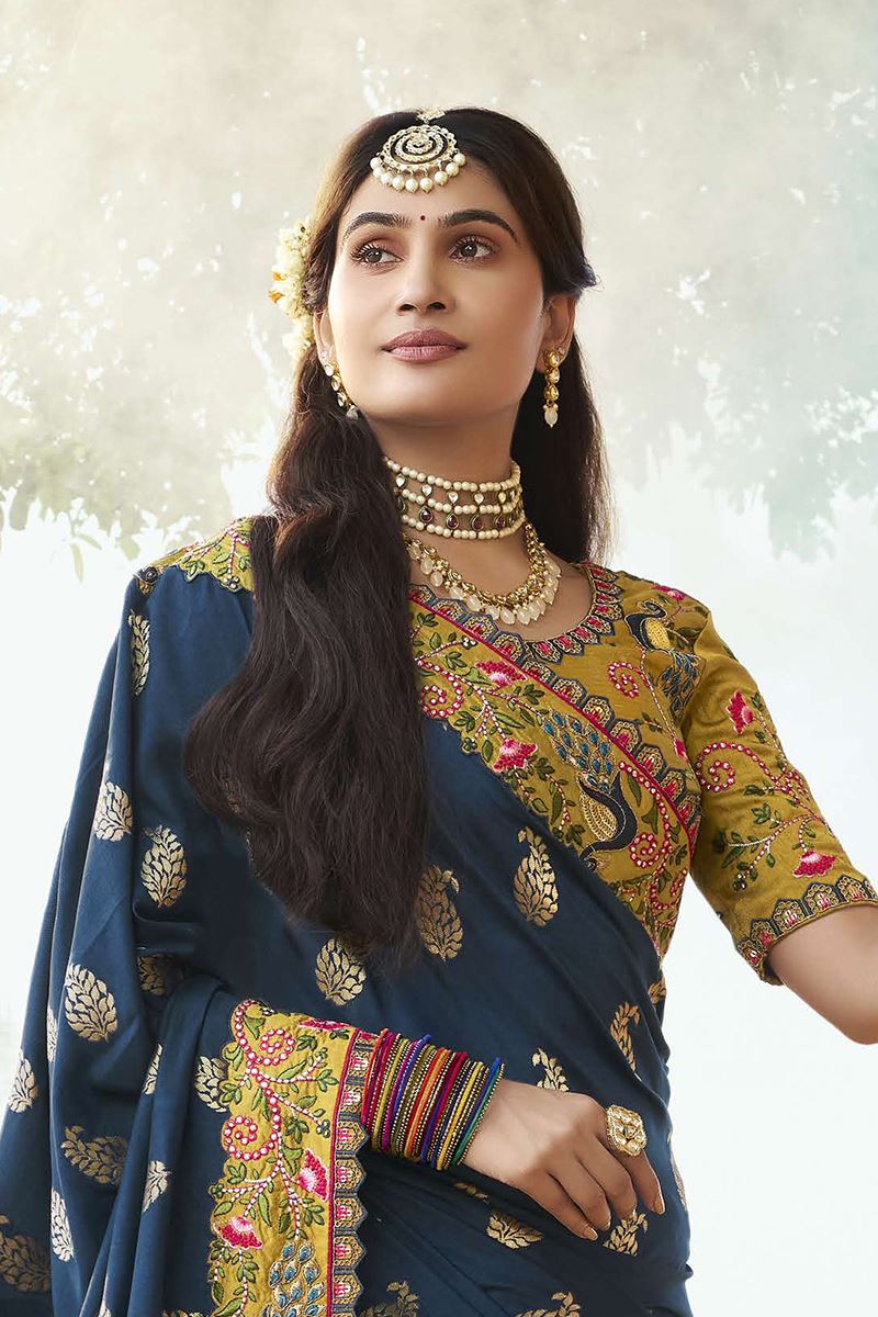 Royal Silk Designer Saree for Wedding and Reception