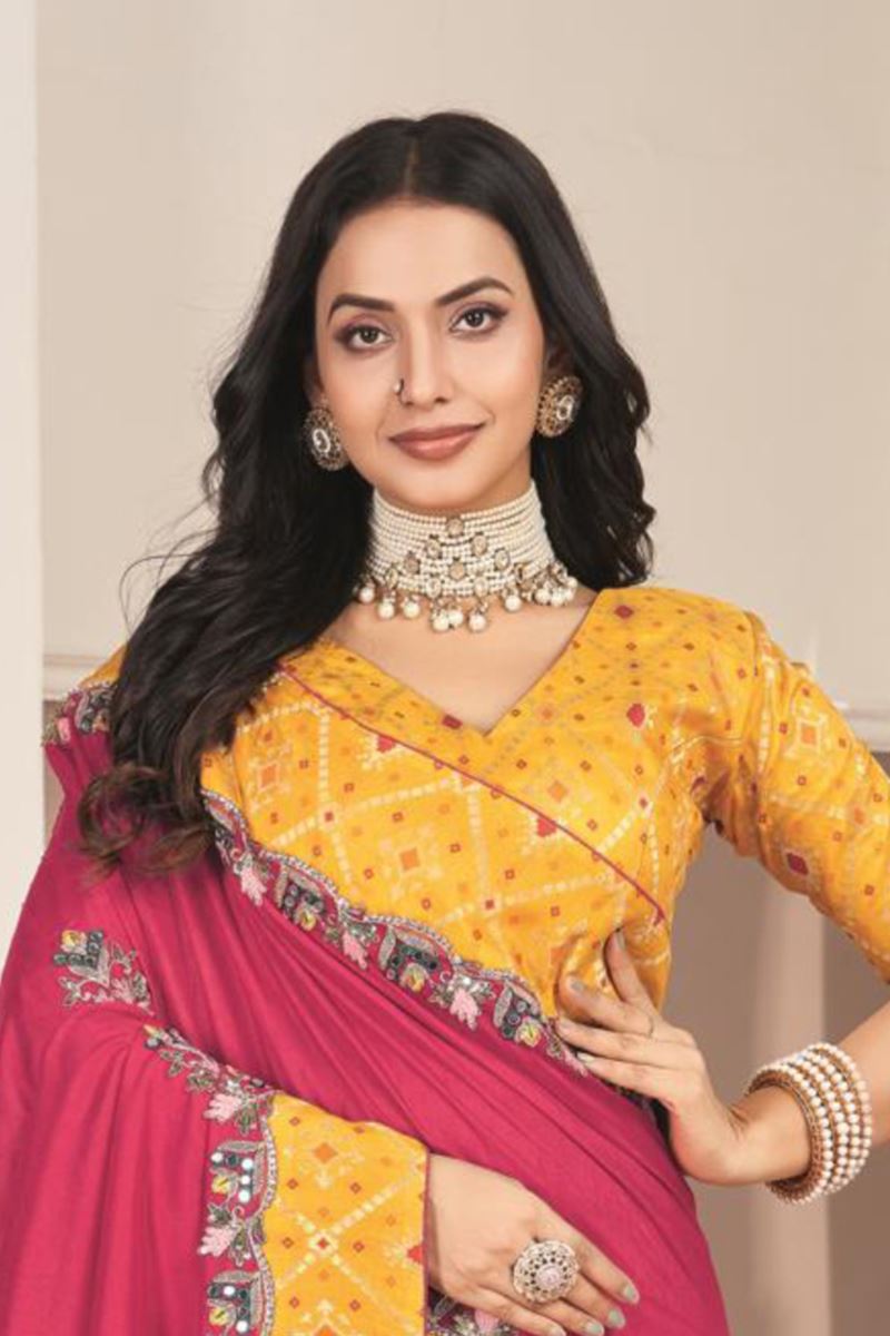 Ethnic Silk Designer Saree for Wedding and Reception