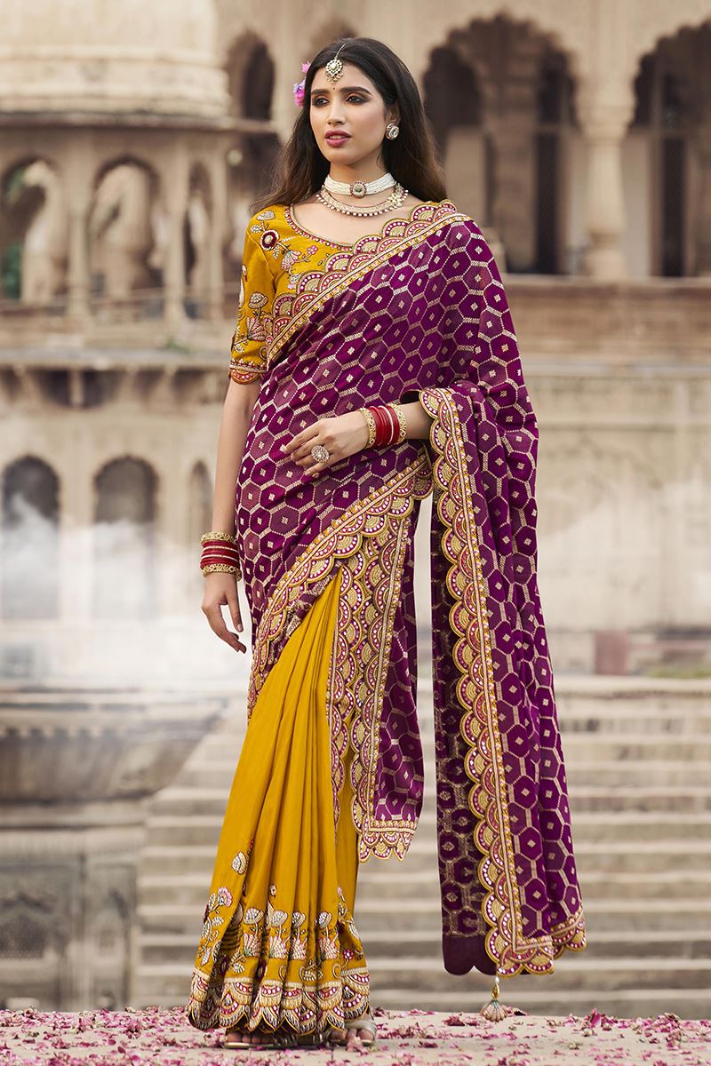 Irresistible Silk Designer Saree for Wedding and Reception