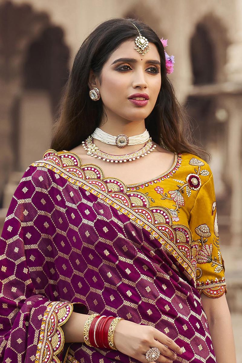 Irresistible Silk Designer Saree for Wedding and Reception