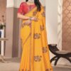 Captivating Silk Designer Saree for Haldi, Wedding, and Reception