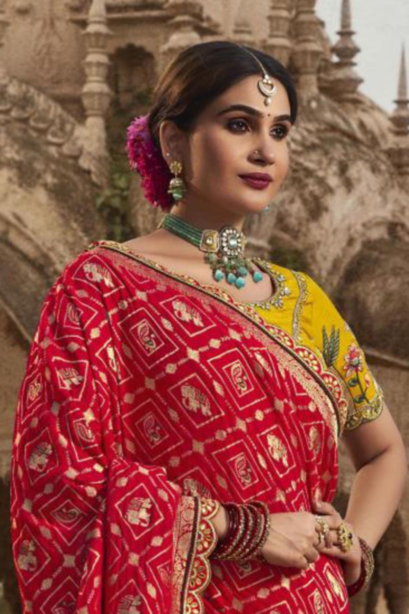 Aesthetic Silk Designer Saree for Wedding and Reception