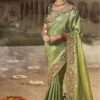 Surreal Silk Designer Saree for Mehendi, Wedding and Reception