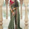 Mesmerizing Silk Designer Saree for Mehendi, Wedding and Reception