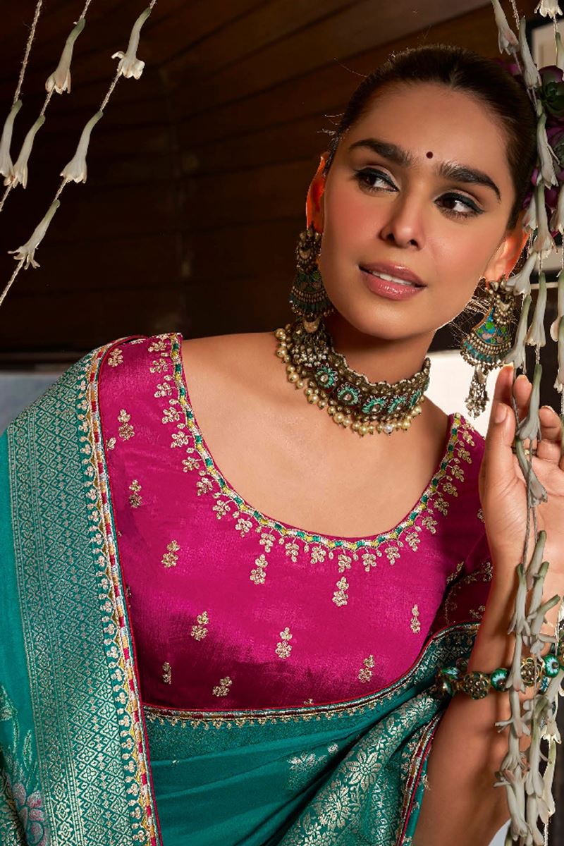 Heavenly Soft Dola Viscose Silk Designer Saree for Wedding and Reception