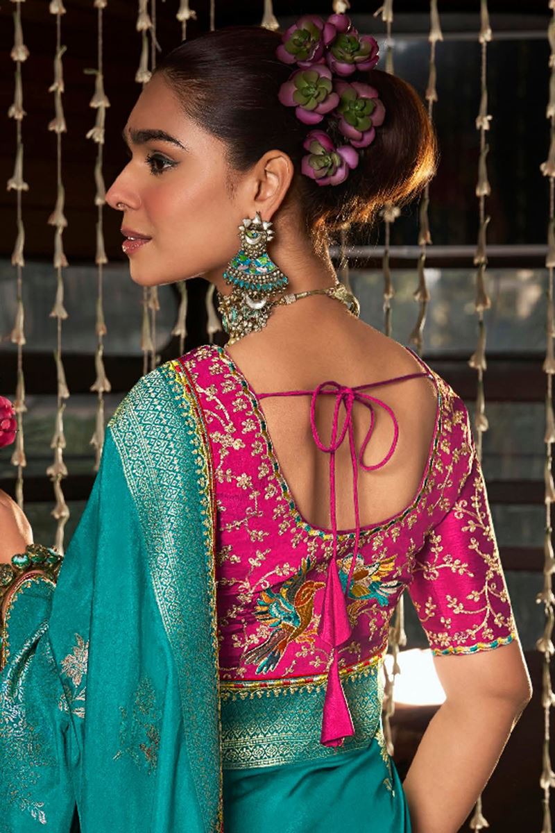 Heavenly Soft Dola Viscose Silk Designer Saree for Wedding and Reception