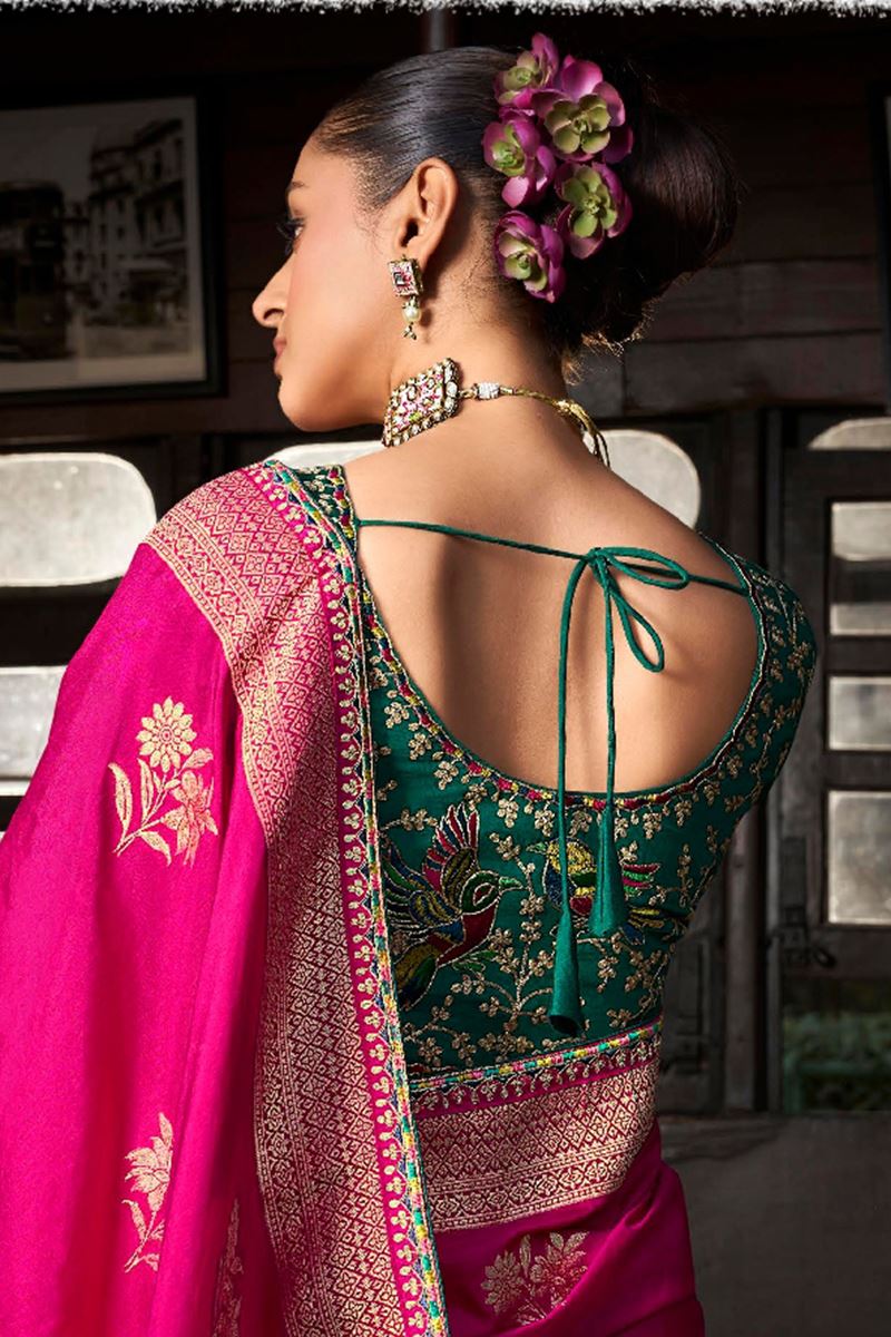 Exquisite Soft Dola Viscose Silk Designer Saree for Wedding and Reception