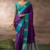 Smashing Pure Satin Silk Designer Saree for Engagement, Wedding, and Reception