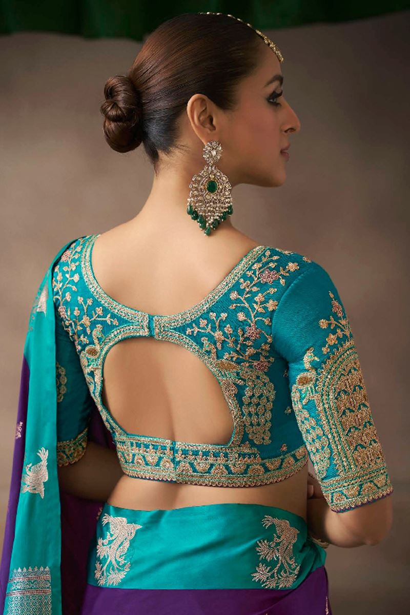 Smashing Pure Satin Silk Designer Saree for Engagement, Wedding, and Reception