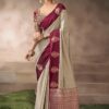 Breathtaking Pure Satin Silk Designer Saree for Engagement, Wedding, and Reception
