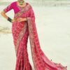 Delightful Pure Georgette Designer Saree for Reception, Sangeet, and Parties