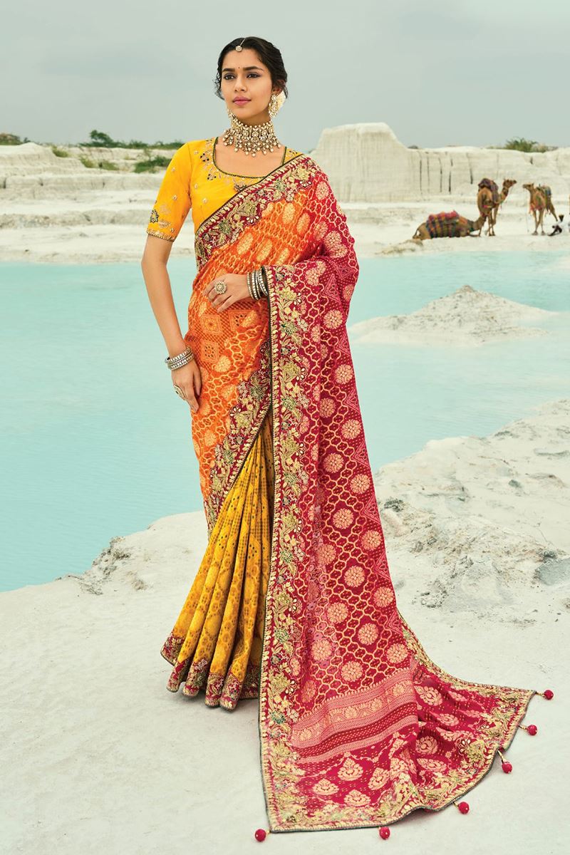 Marvelous Pure Georgette Designer Saree for Reception, Sangeet, and Parties