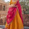 Surreal Orange Designer Wedding Lehenga Choli for Wedding and Reception