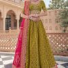 Royal Mehendi Green Designer Wedding Lehenga Choli for Mehendi, Wedding, and Reception