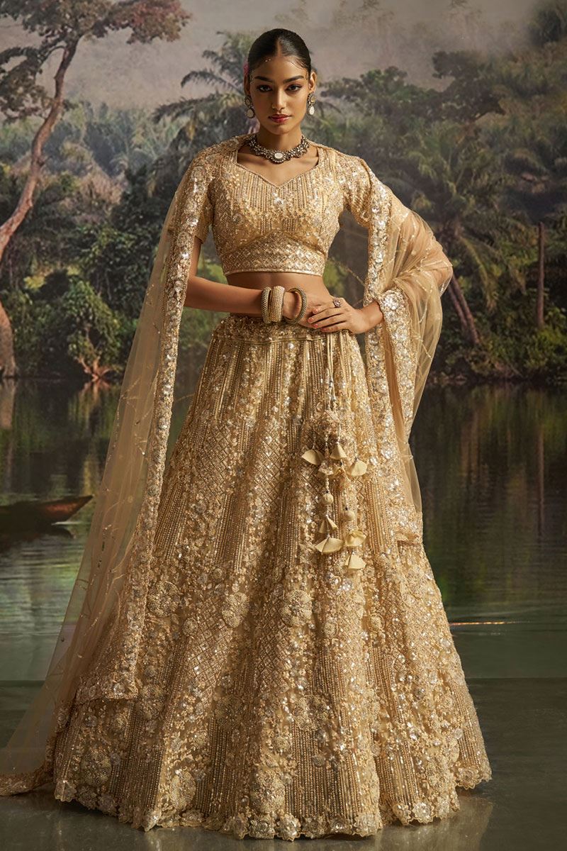 Heavenly Soft Net Designer Wedding Lehenga Choli for Wedding and Reception