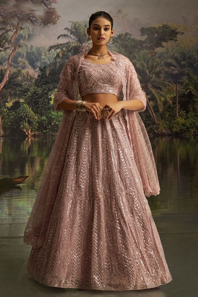 Beautiful Soft Net Designer Wedding Lehenga Choli for Engagement and Reception