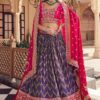 Enticing Purple and Pink Designer Wedding Lehenga Choli for Wedding and Reception