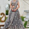 Heavenly Tissue Designer Indo-Western Lehenga Choli for Engagement and Reception
