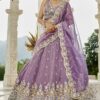Enticing Satin Silk Designer Indo-Western Lehenga Choli for Engagement and Reception