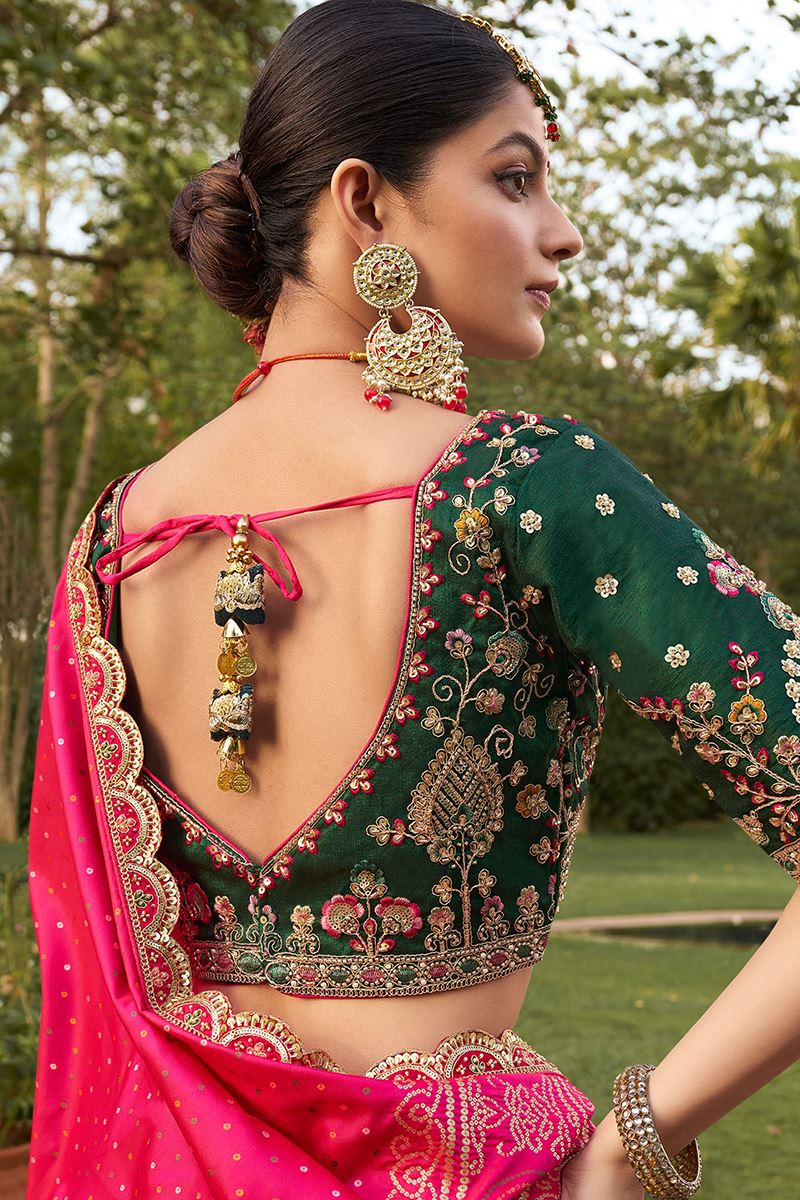 Breathtaking Premium Banarasi Silk Designer Bridal Lehenga Choli for Wedding and Reception