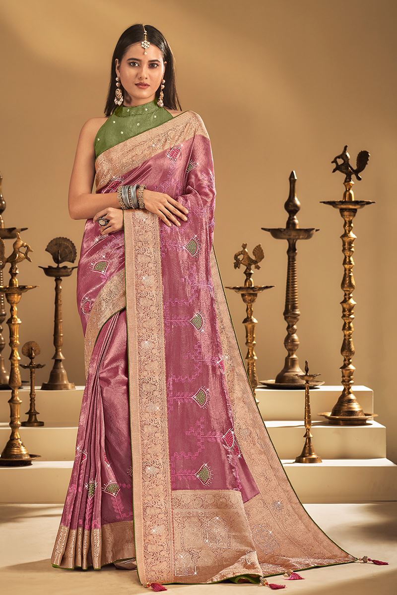 Ethnic Silk Designer Saree for Wedding and Reception