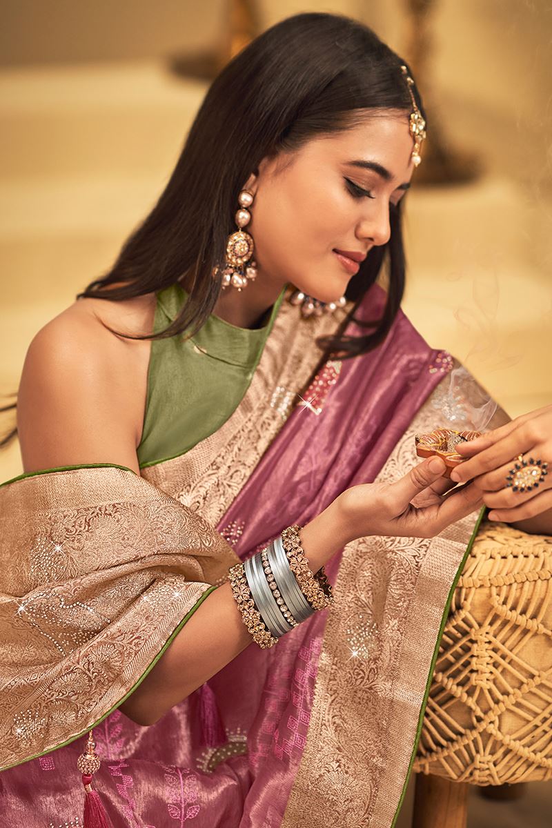 Ethnic Silk Designer Saree for Wedding and Reception