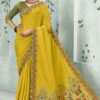 Outstanding Silk Designer Saree for Haldi, Wedding, and Reception