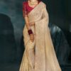 Delightful Pure Ziraf Silk Designer Saree for Engagement and Reception