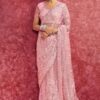 Artistic Premium Net Designer Saree for Reception, Sangeet, and Parties