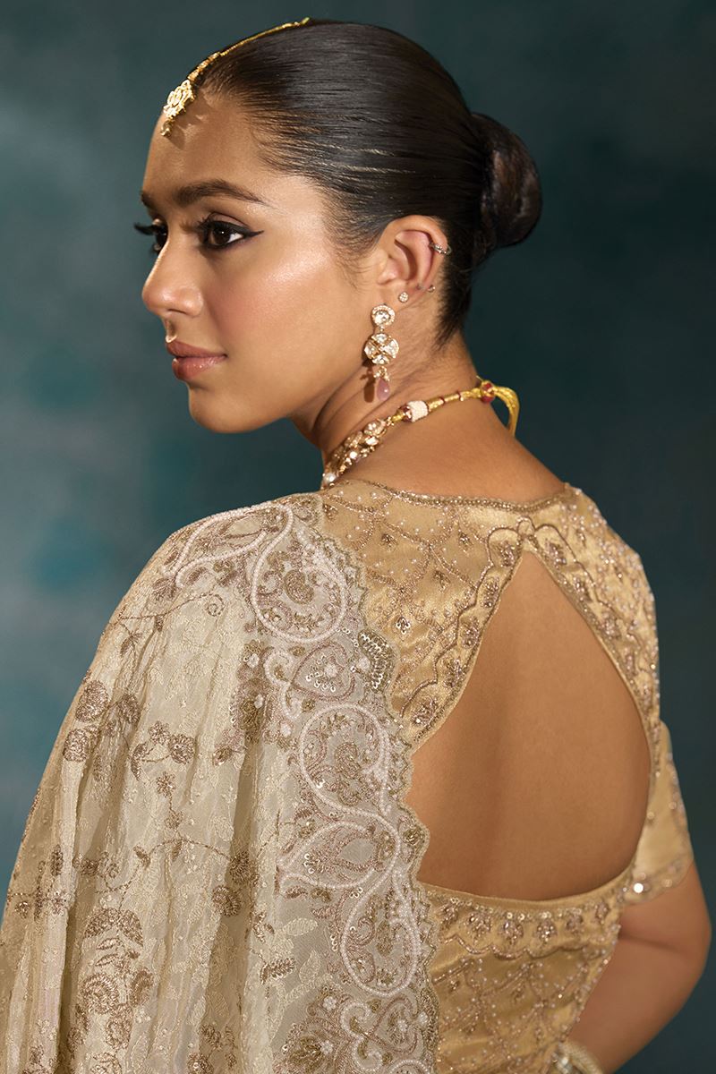 Appealing Pure Banarasi Silk Designer Saree for Wedding, Engagement, and Reception