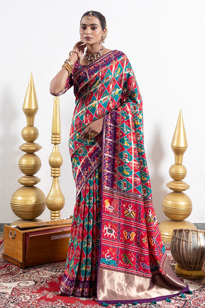 Ethnic Dola Silk Designer Saree for Wedding and Reception