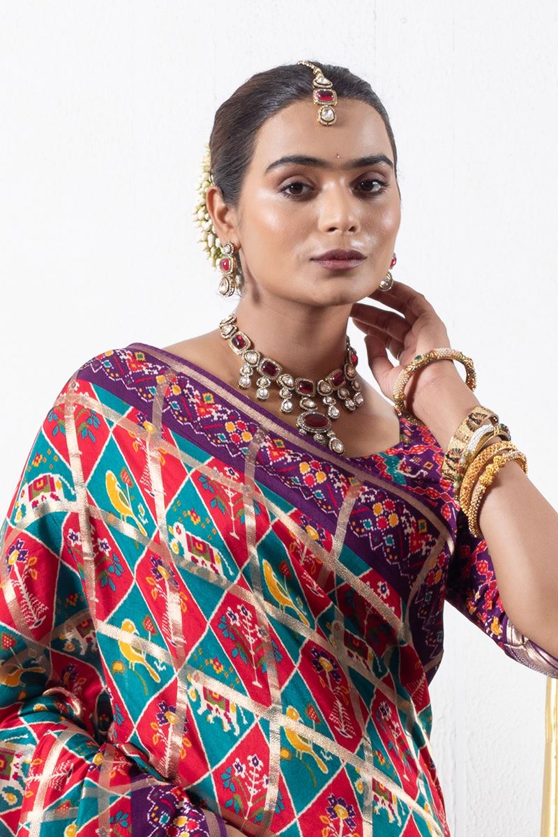 Ethnic Dola Silk Designer Saree for Wedding and Reception