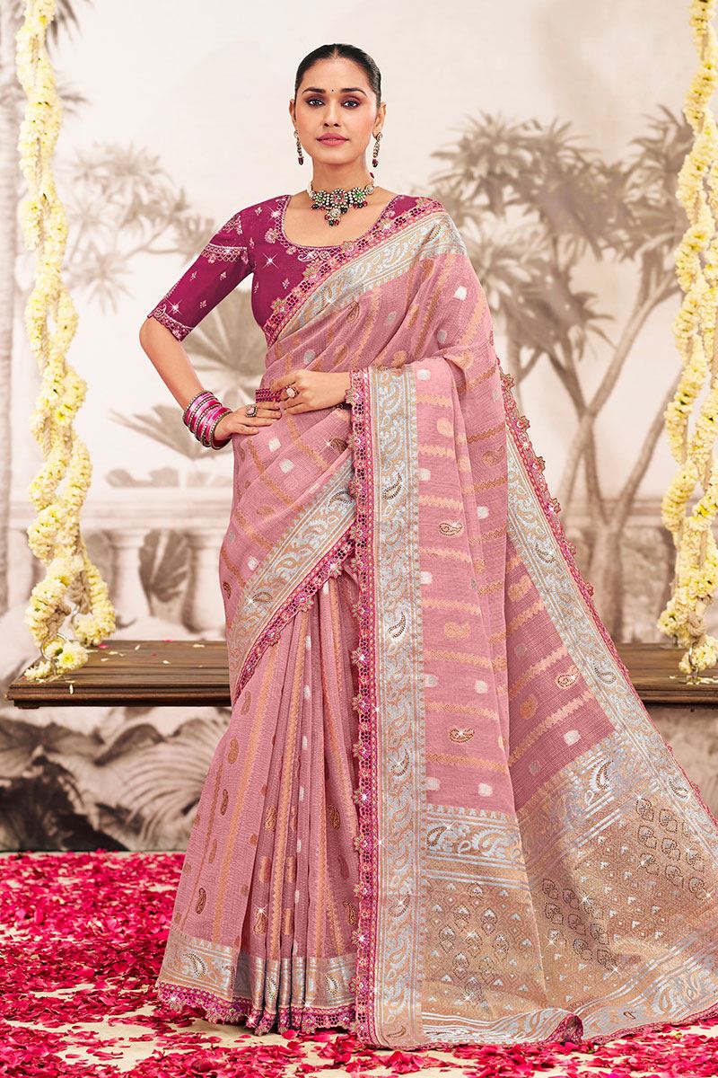Royal Silk Designer Saree for Wedding and Reception