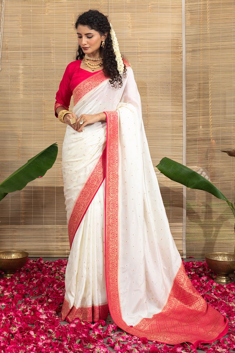 Outstanding Dola Silk Designer Saree for Engagement and Reception