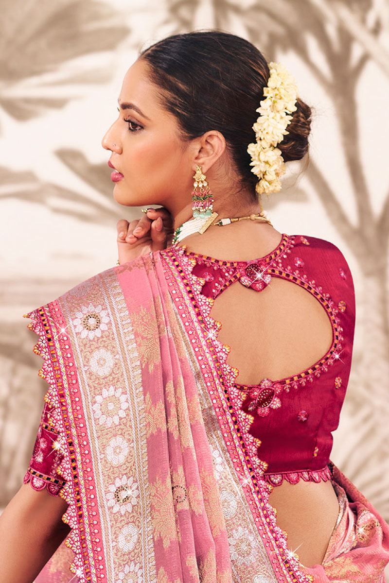 Ethnic Silk Designer Saree for Wedding and Reception