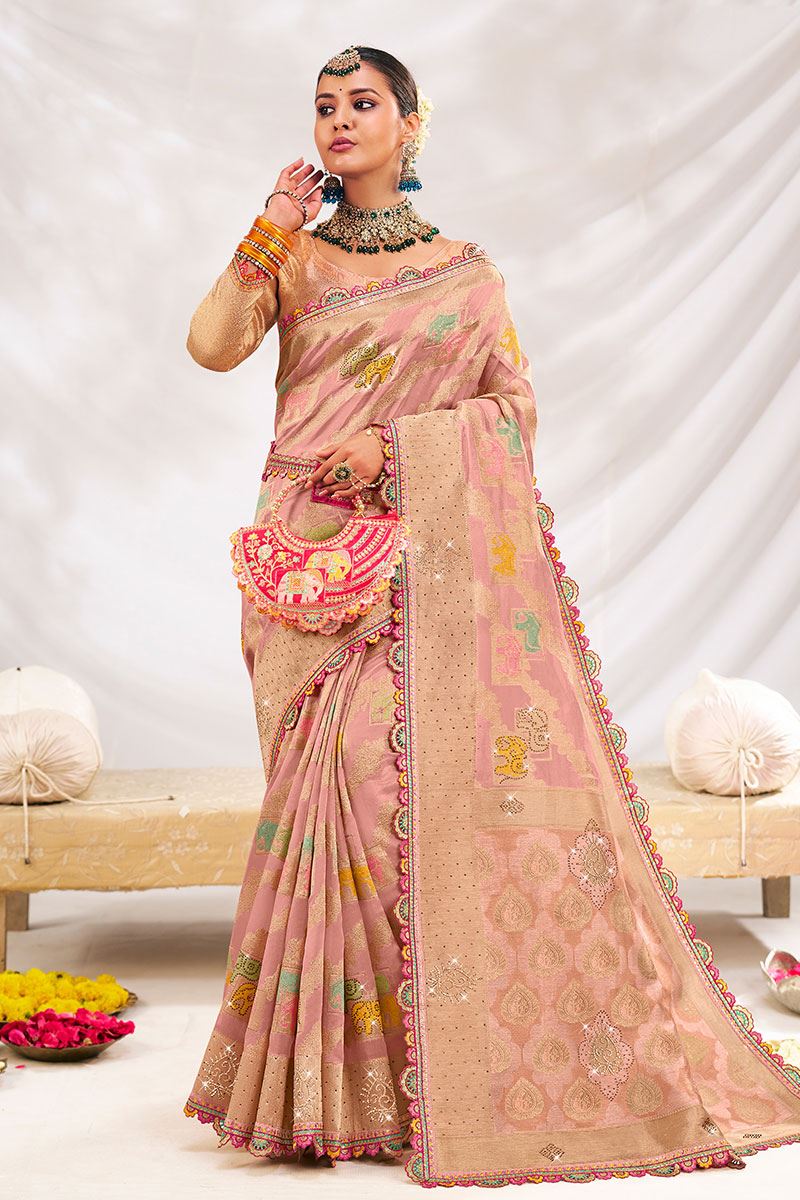 Irresistible Silk Designer Saree for Wedding and Reception