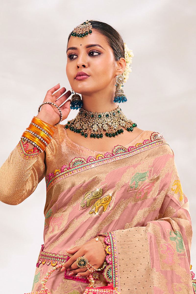 Irresistible Silk Designer Saree for Wedding and Reception