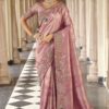Exquisite Pure Viscose Jacquard Silk Designer Saree for Engagement, Wedding, and Reception