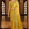 Magnificent Pure Viscose Jacquard Silk Designer Saree for Haldi, Wedding, and Reception