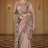 Exuberant Pure Viscose Jacquard Silk Designer Saree for Engagement and Reception