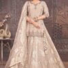 Charismatic Silk Designer Sharara Suit for Engagement, Wedding, and Reception