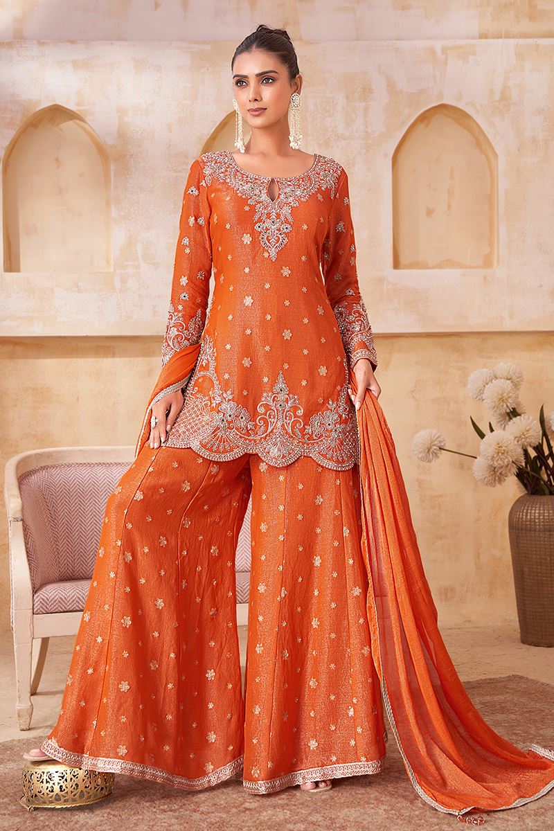 Surreal Designer Palazzo Suit for Wedding and Reception