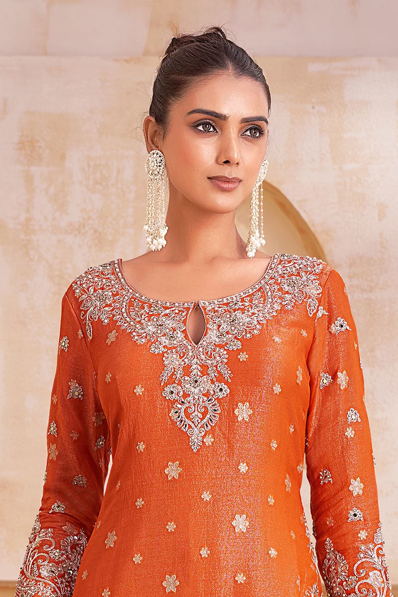 Surreal Designer Palazzo Suit for Wedding and Reception