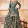 Stunning Designer Palazzo Suit for Mehendi, Wedding, and Reception