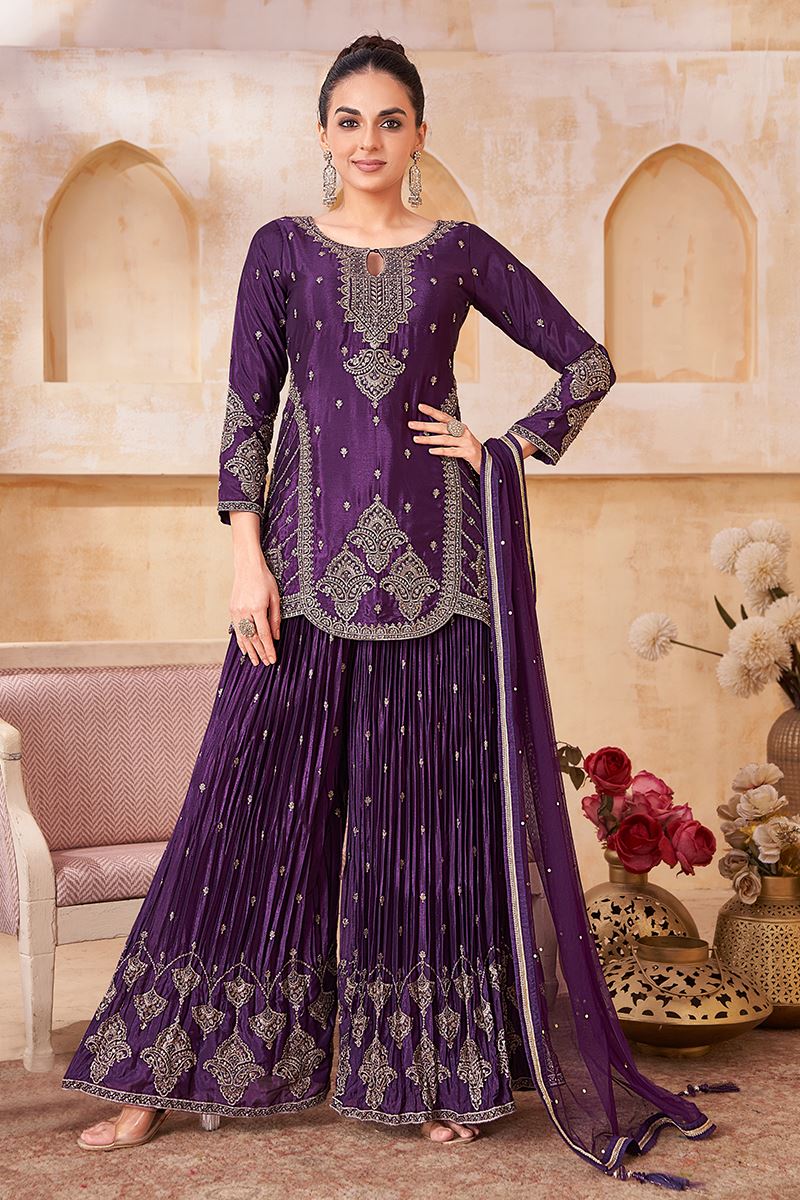 Royal Designer Palazzo Suit for Wedding and Reception