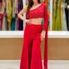 Glorious Net Designer Palazzo Suit for Engagement, Sangeet, and Parties