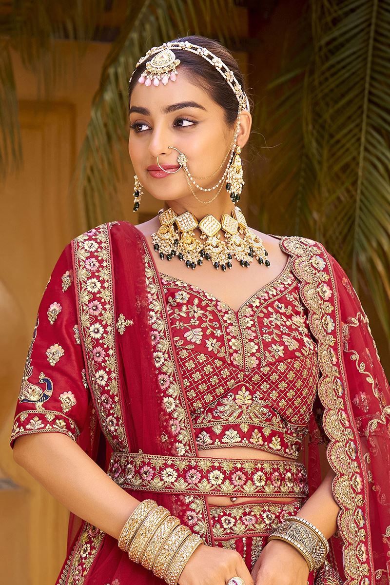 Breathtaking Premium Silk Designer Bridal Lehenga Choli for Wedding