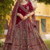 Captivating Premium Velvet Designer Bridal Lehenga Choli for Wedding