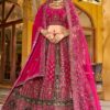 Fascinating Premium Velvet Designer Bridal Lehenga Choli for Wedding