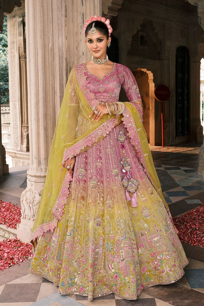 Trendy Silk Designer Bridal Lehenga Choli for Wedding and Reception
